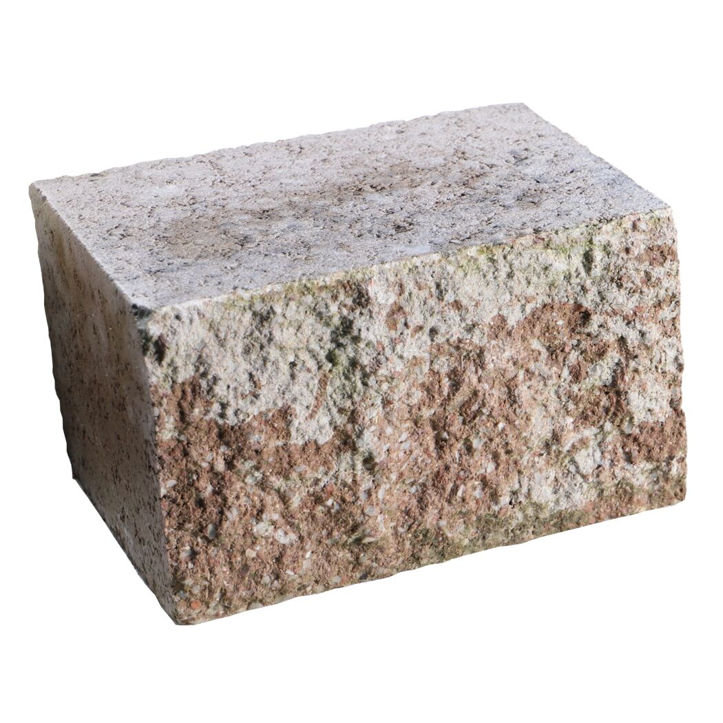 Mauerstein 'Anzio Light' muschelkalkfarben 25 x 18 x 15 cm