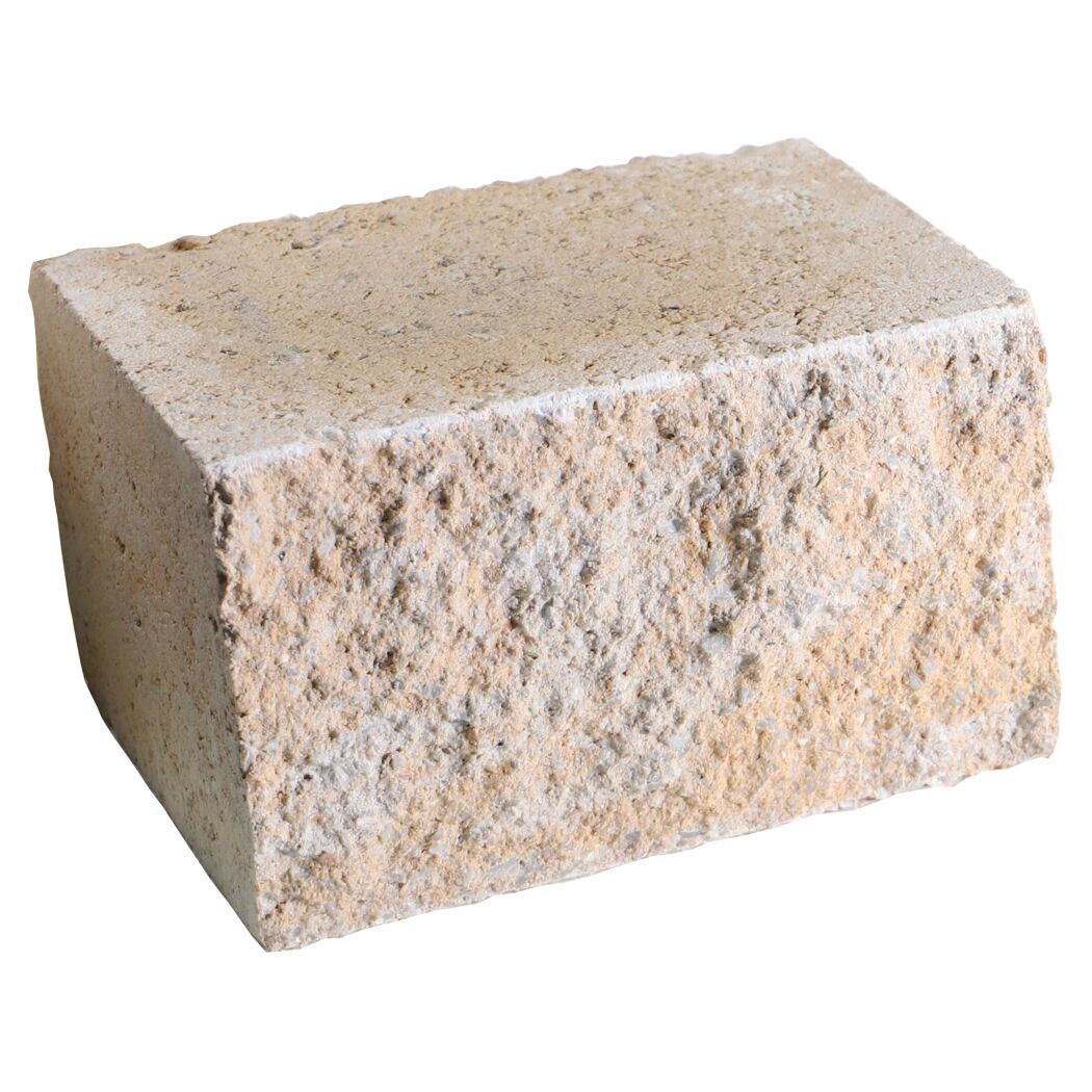 Mauerstein 'Anzio Light' sandsetinfarben 25 x 18 x 15 cm