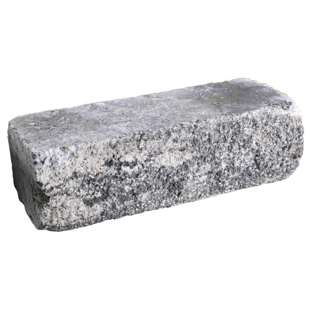 Mauerstein 'Anzio Antik' grau/anthrazit 50 x 18 x 15 cm