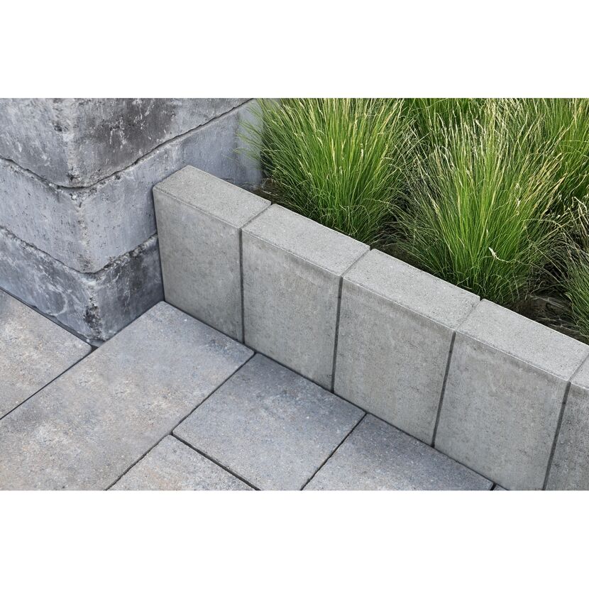 Palisade 'Palibord Lima' grau 50 x 25 x 6 cm