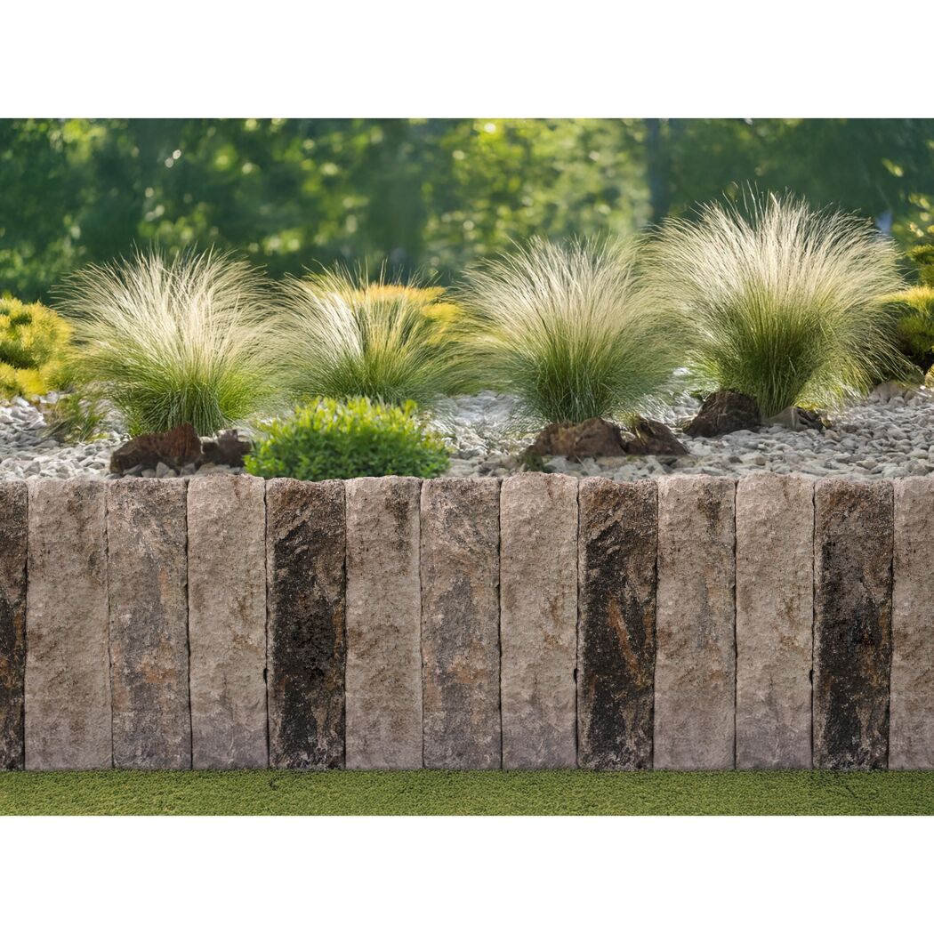 Palisade 'Anzio' muschelkalkfarben 50 x 18 x 15 cm