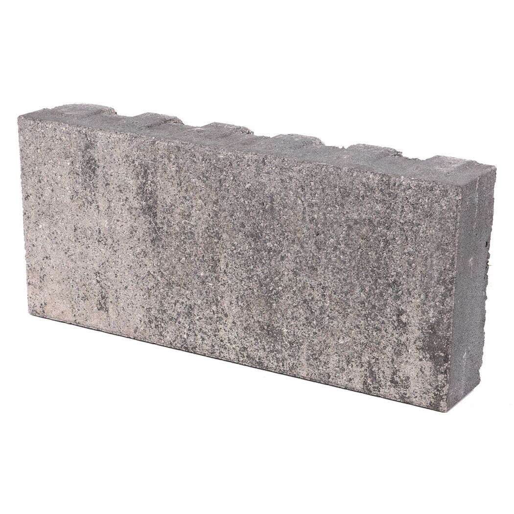 Mauerstein 'Tribus' grau/anthrazit 40 x 18 x 6,7 cm