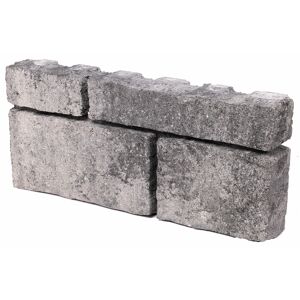 Mauerstein 'Tribus Quada' grau/anthrazit 40 x 18 x 6,7 cm