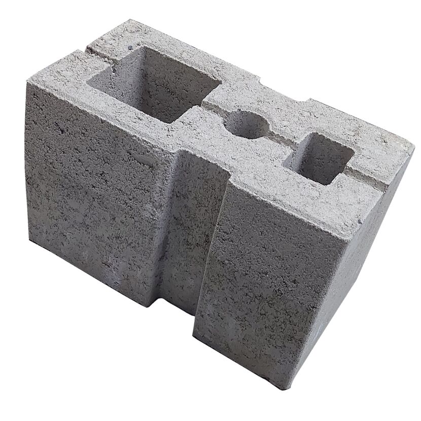 Fundamentstein 'Universal' grau 32 x 18 x 20 cm