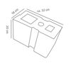 Fundamentstein 'Universal' grau 32 x 18 x 20 cm