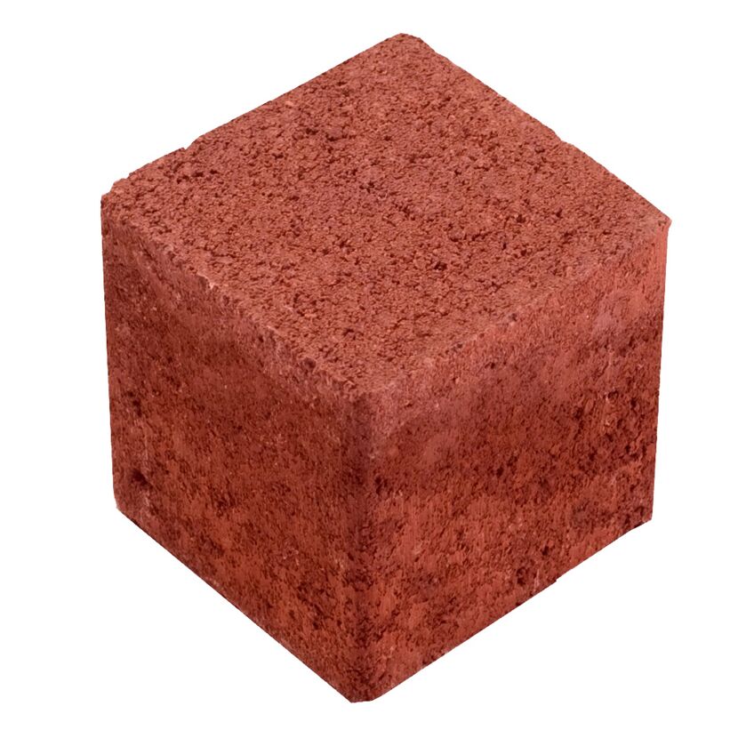Rasengitterfüllstein rot 8,2 x 8,2 x 8 cm