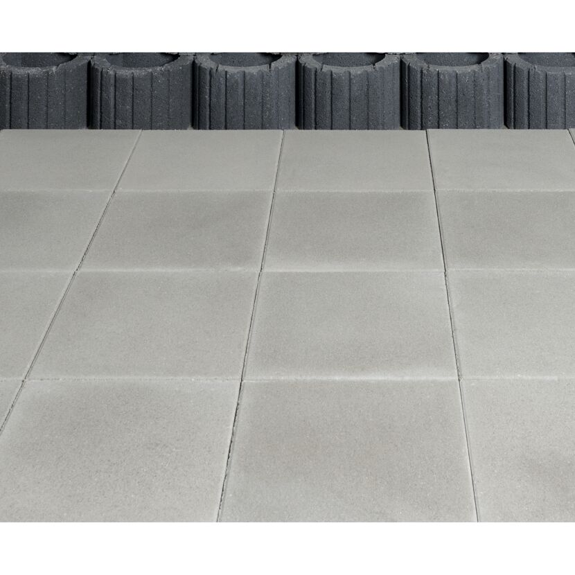 Gartenplatte Beton grau 40 x 40 x 4 cm