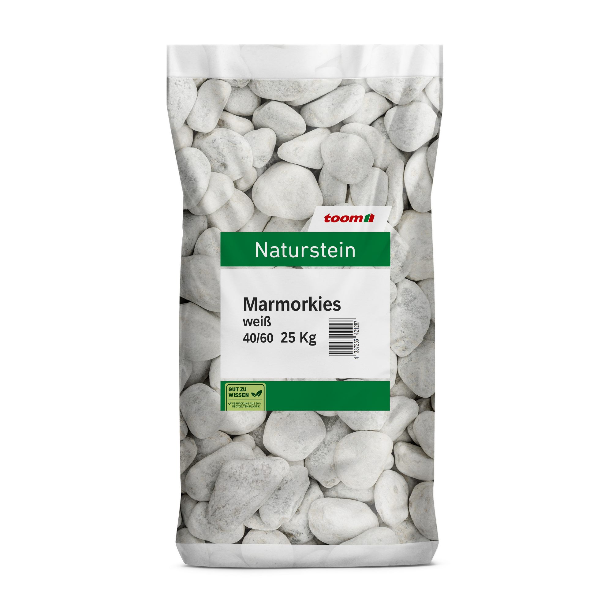 Marmorkies weiß 40/60 mm 25 kg