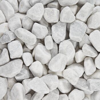 weißer Marmorkies
