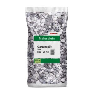Gartensplitt schwarz/weiß 8/16 mm 25 kg