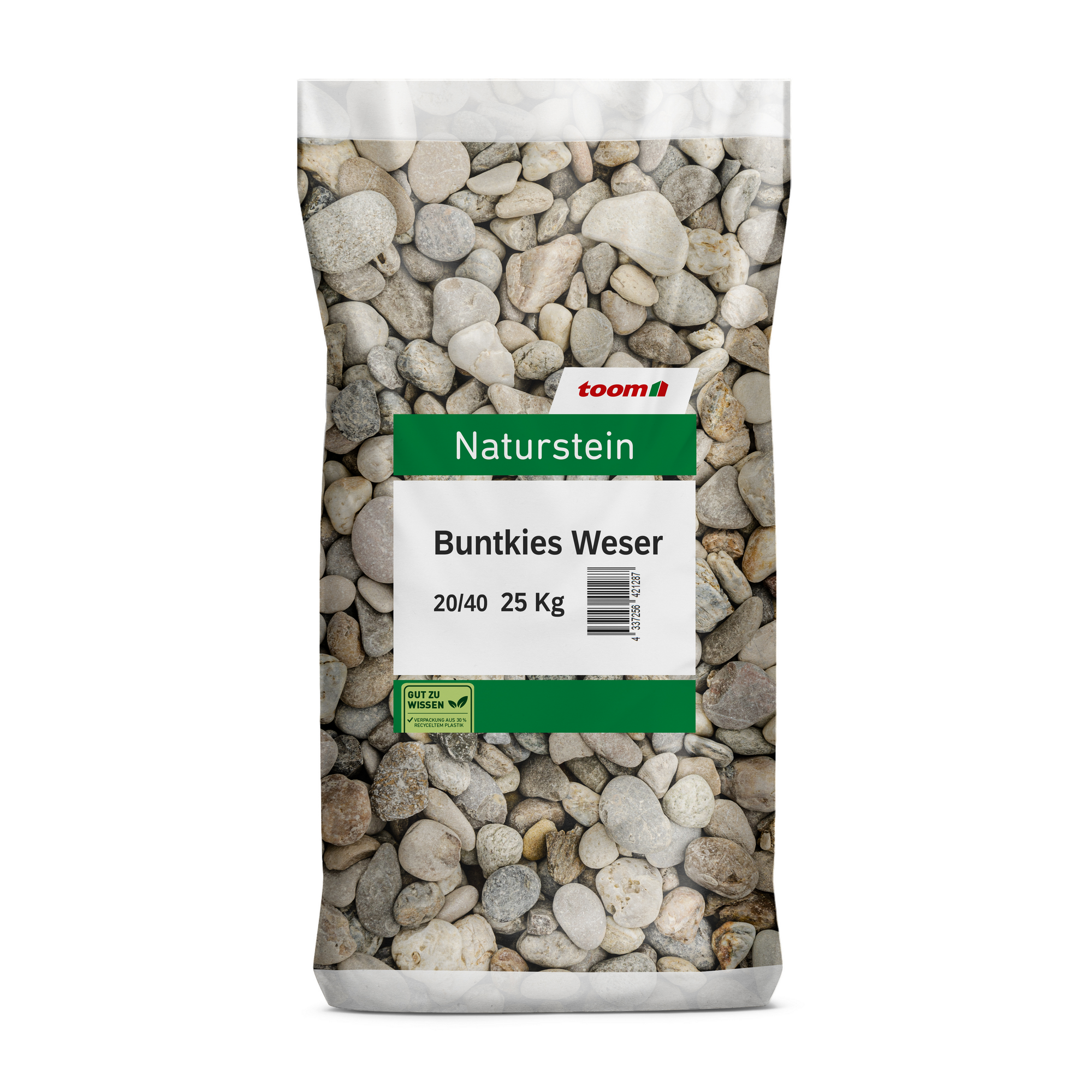 Weserkies mehrfarbig 20/40 mm 25 kg