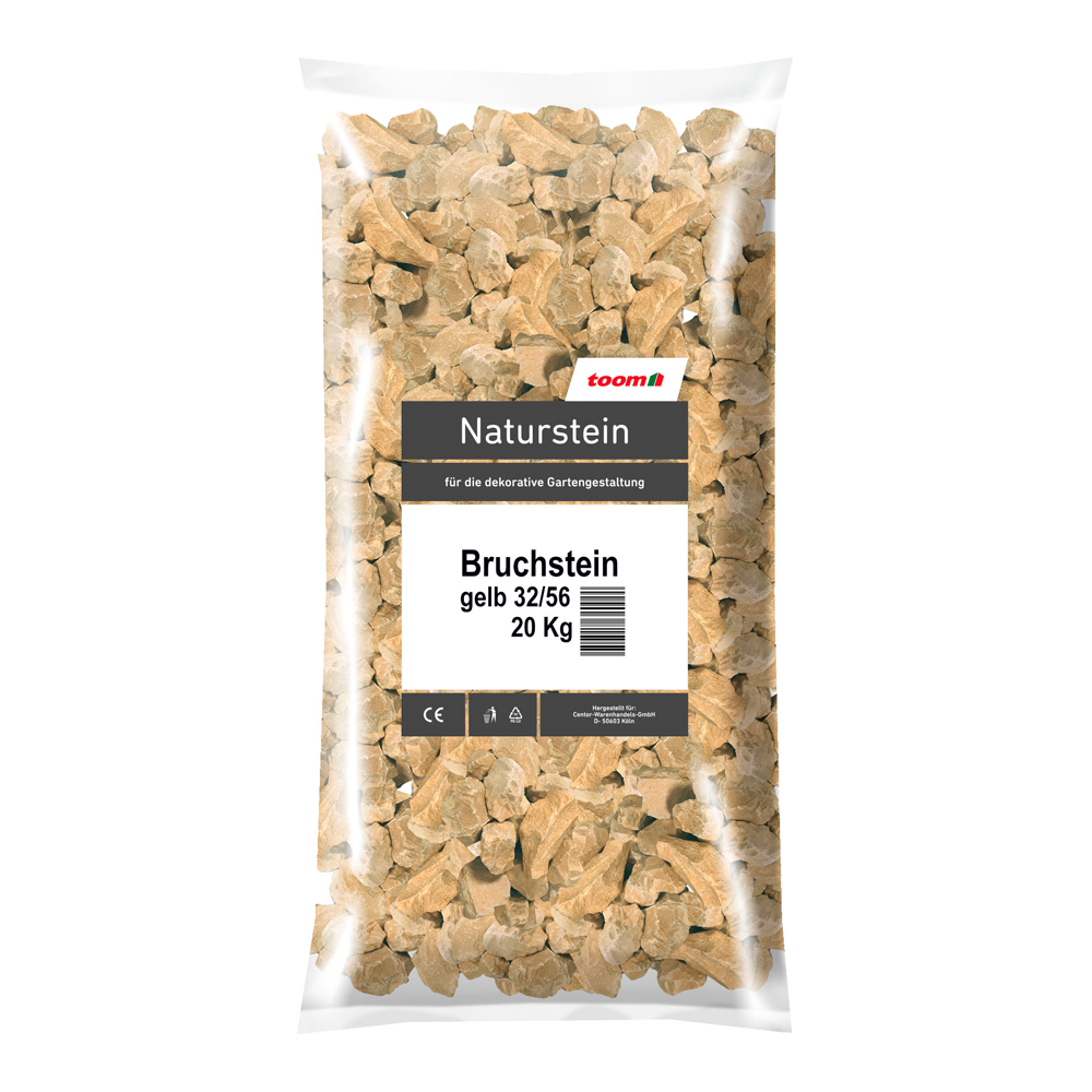 Bruchstein gelb 32/56 20 kg + product picture