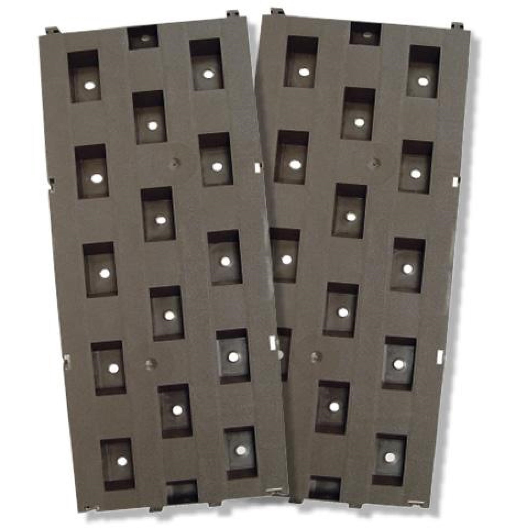 20 Stück Beetplatten - Gehwegplatten Braun Bodenplatten 