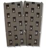 Zwei braune Beetplatten