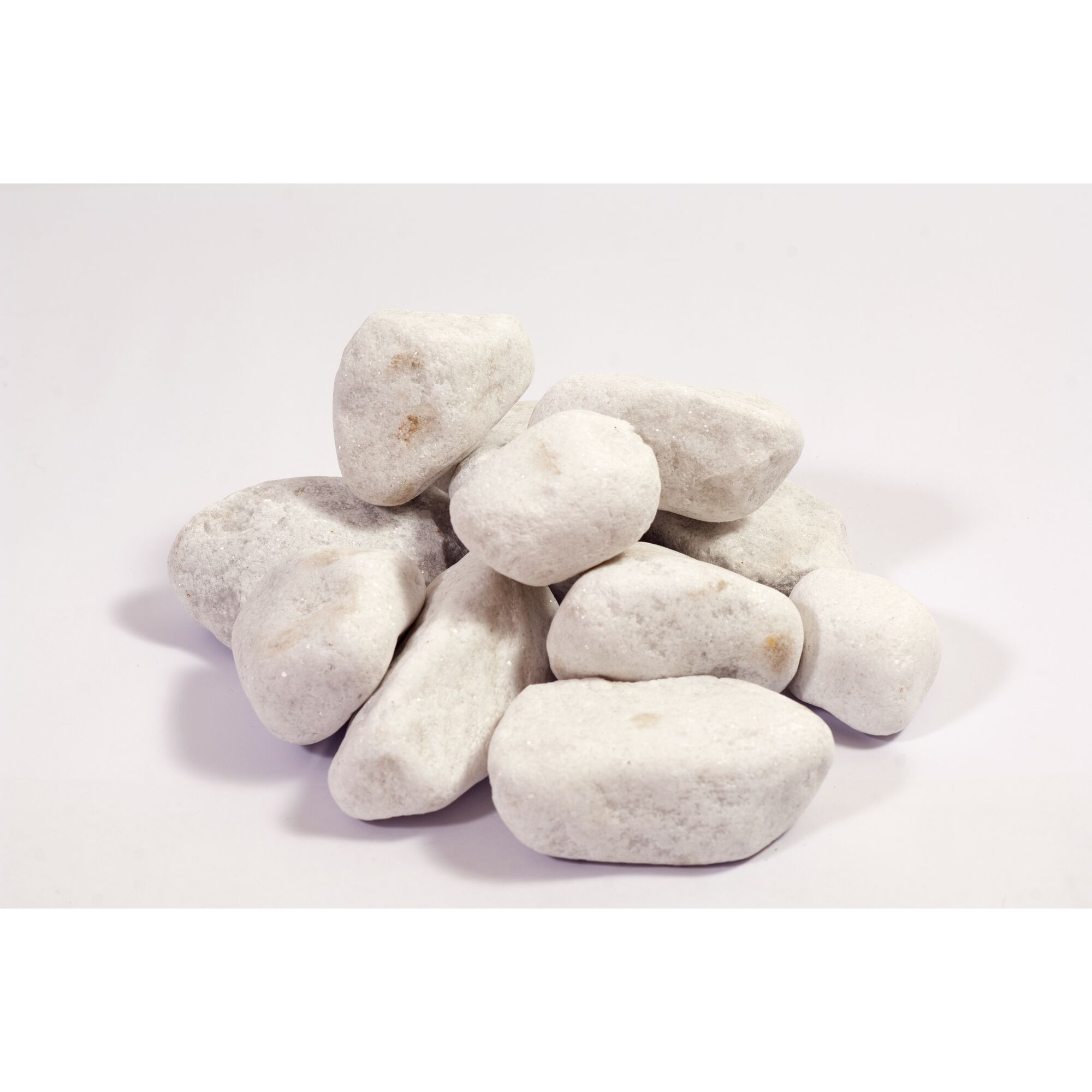 weißer Carrara-Marmorkies