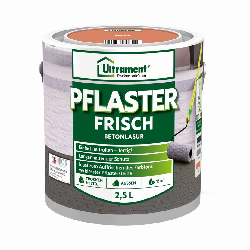 Pflaster Frisch Betonlasur rot 2,5 l
