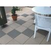 Beige und graue quadratische Terrassenplatten, T-Court Classic