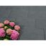 Graue Terrassenplatten mit Hortensie