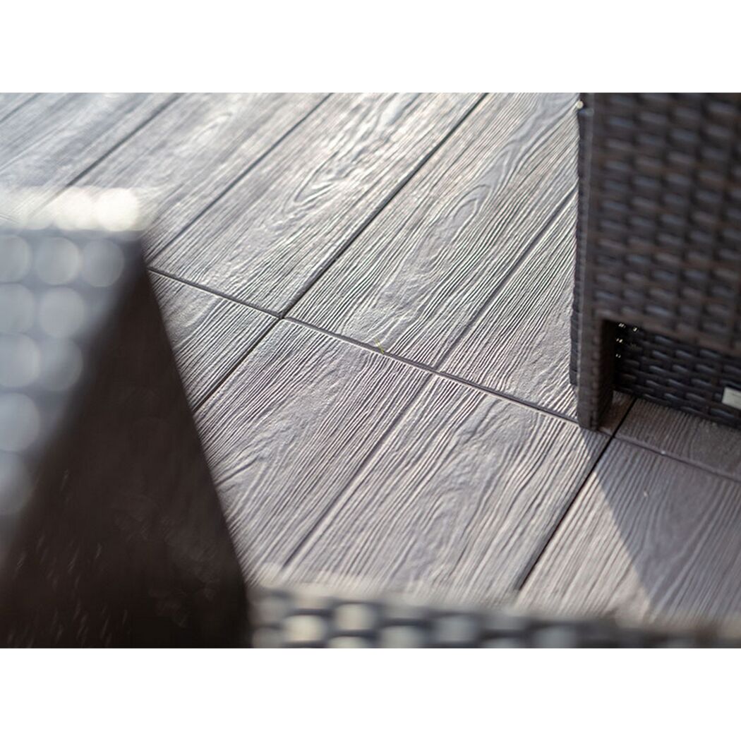 Graue Fliesen T-Court Timber 60 x 40 x 4 cm