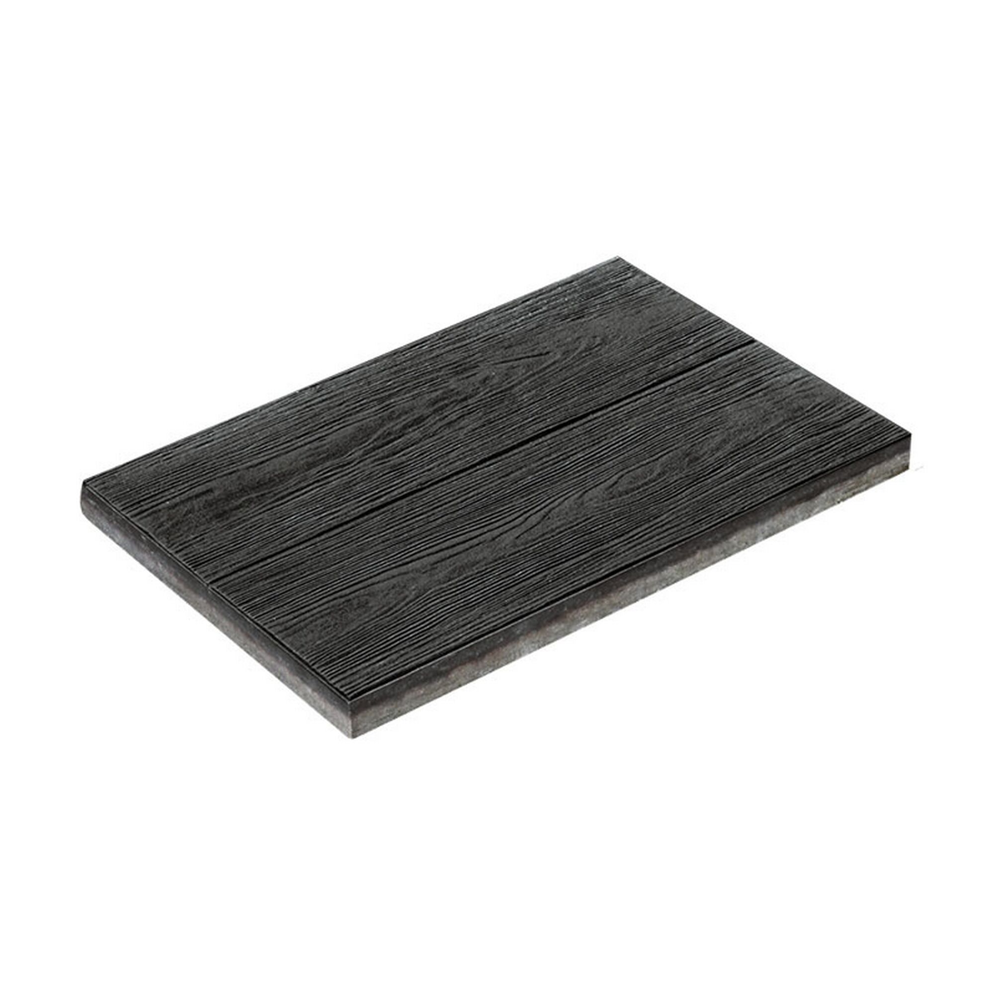 Schwarze Betonplatte T-Court Timber 60 x 40 x 4 cm