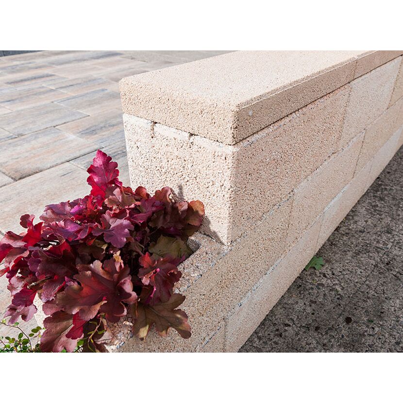T-Wall Trend Eco Sandstein mit Bepflanzung