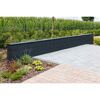 Schwarze T-Wall Trend Mauer im Garten