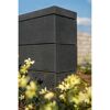 Schwarze T-Wall Trend im Garten