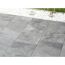 Terrassenplatte 'T-Court Protect' Beton grauschwarz 40 x 40 x 4 cm