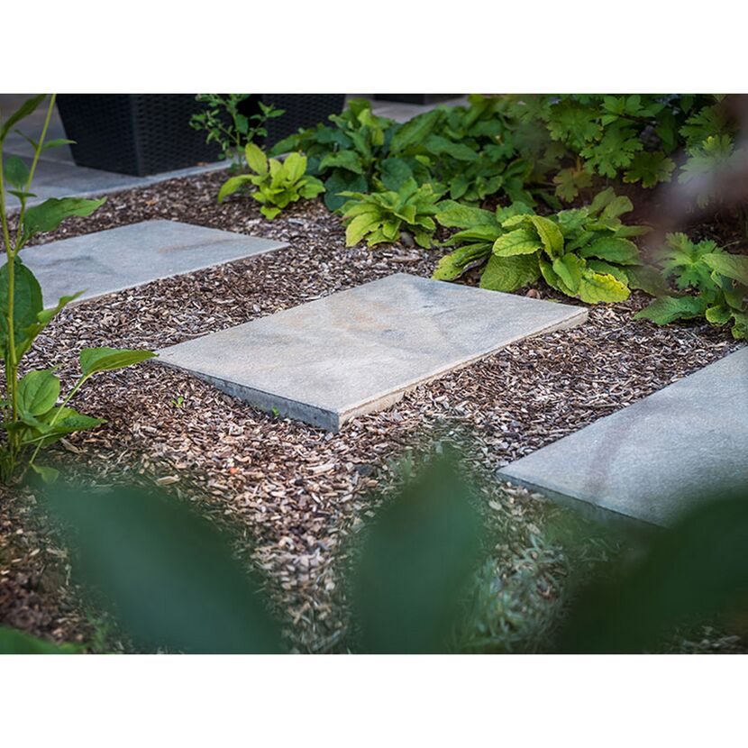 Terrassenplatte 'T-Court Protect' Beton muschelkalkfarben 40 x 60 x 4 cm