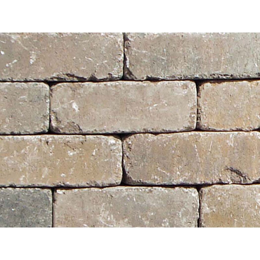 Versetzte graue T-Wall Steine