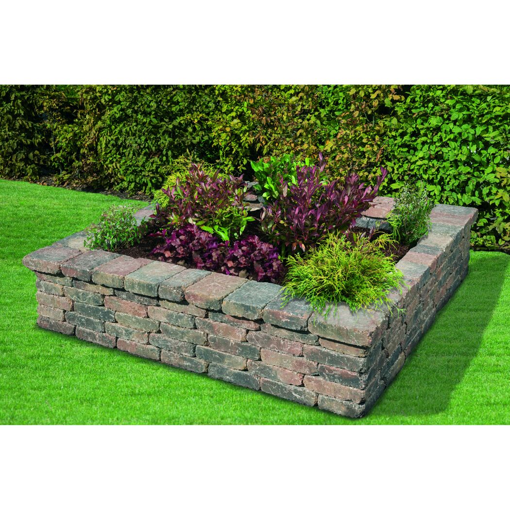 Antikpflaster 'Aged' Beton bunt 21 x 28 x 7 cm