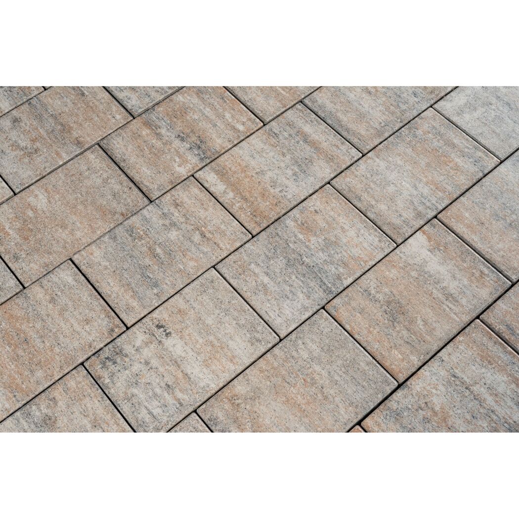 Graue und beige Terrassenplatten