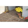 Waschbeton-Terrassenplatte braun/bunt 40 x 40 x 4 cm