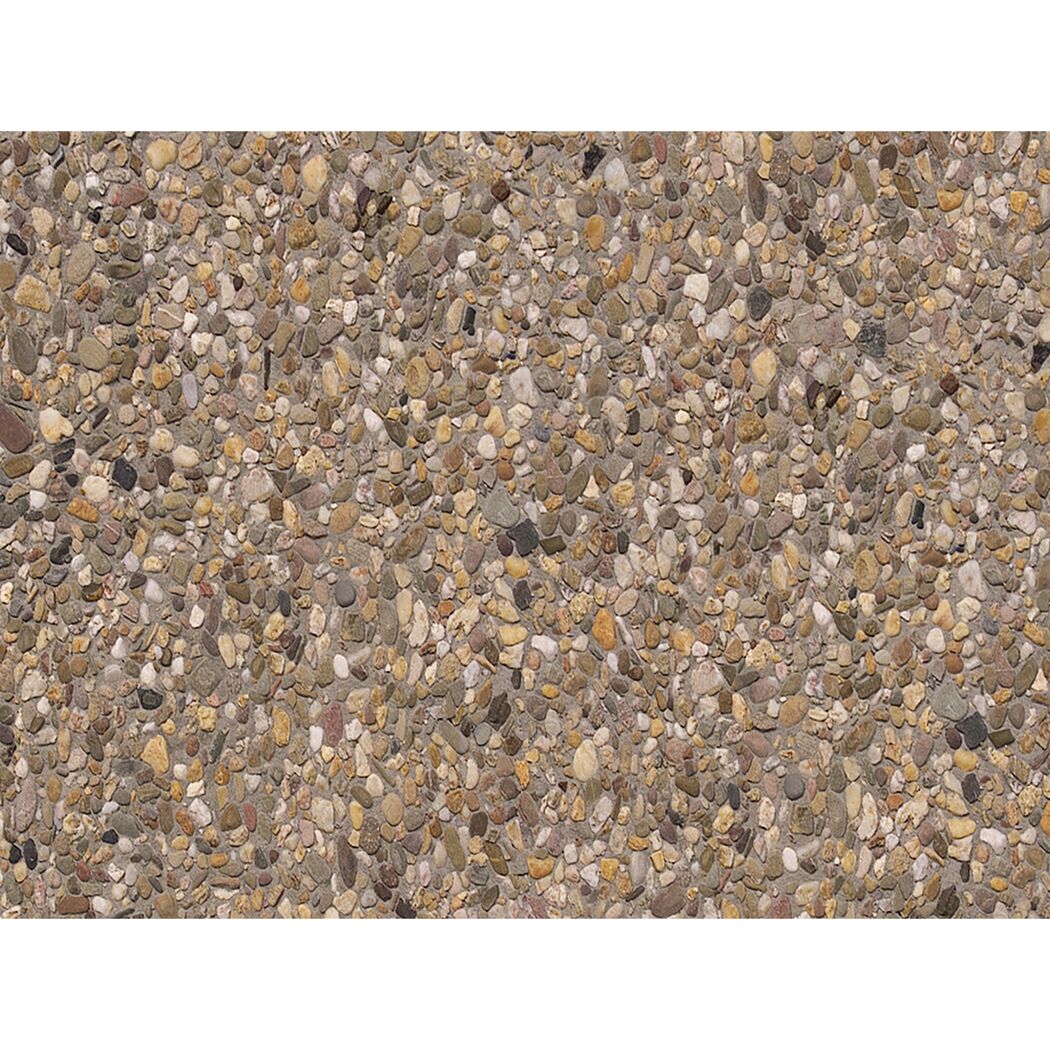 Waschbeton-Terrassenplatte braun/bunt 40 x 40 x 4 cm