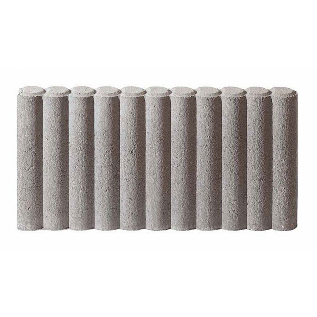Palisadenbordstein Beton grau 50 x 25 x 6 cm