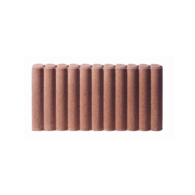Palisadenbordstein Beton erdbraun 50 x 25 x 6 cm