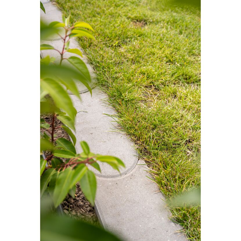 Rasenmähkante Beton grau 33 x 16 x 4 cm