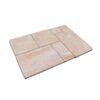 Terrassenplatte 'T-Court Multi' Beton sandsteinfarben 121 x 80 x 5 cm