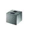 Grauer Beton-Fundstein