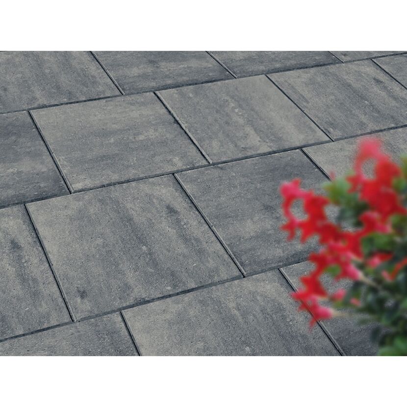 Graue Terrassenplatten T-Court Solid 40 x 40 x 4 cm