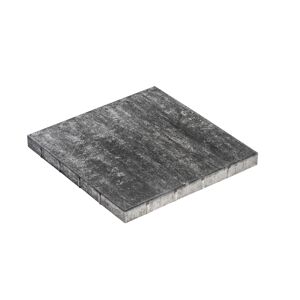 Terrassenplatte 'T-Court Live' 400 x 40 x 400 mm grau-schwarz