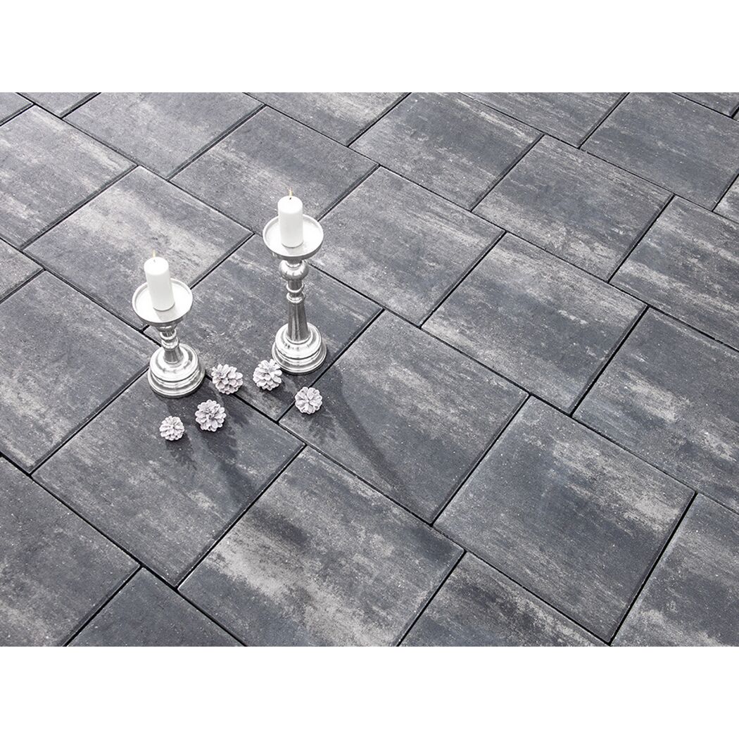 Graue Terrassenplatten T-Court Live 40 x 40 x 4 cm