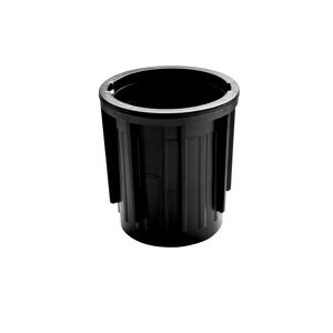 Verlängerung für Plattenlager 'Arkimede' Kunststoff schwarz Ø 11 x 10 cm
