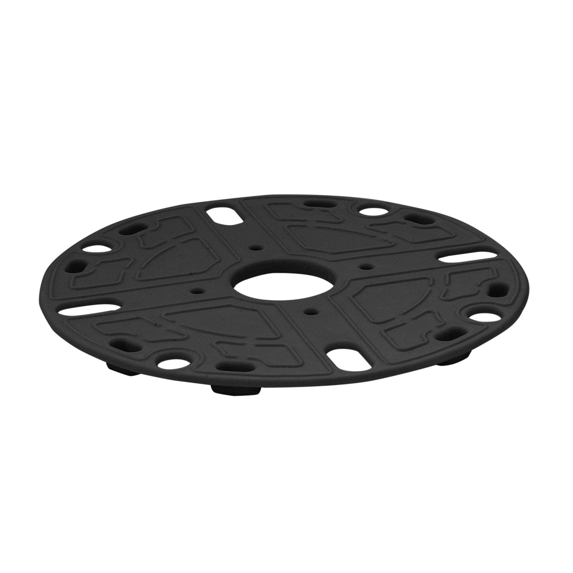 Schwarze Dämmunterlage aus Gummi