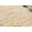 Sechseckige Terrassenplatten in Beige