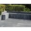 Graue T-Court Long XL Steine als Gartenbank