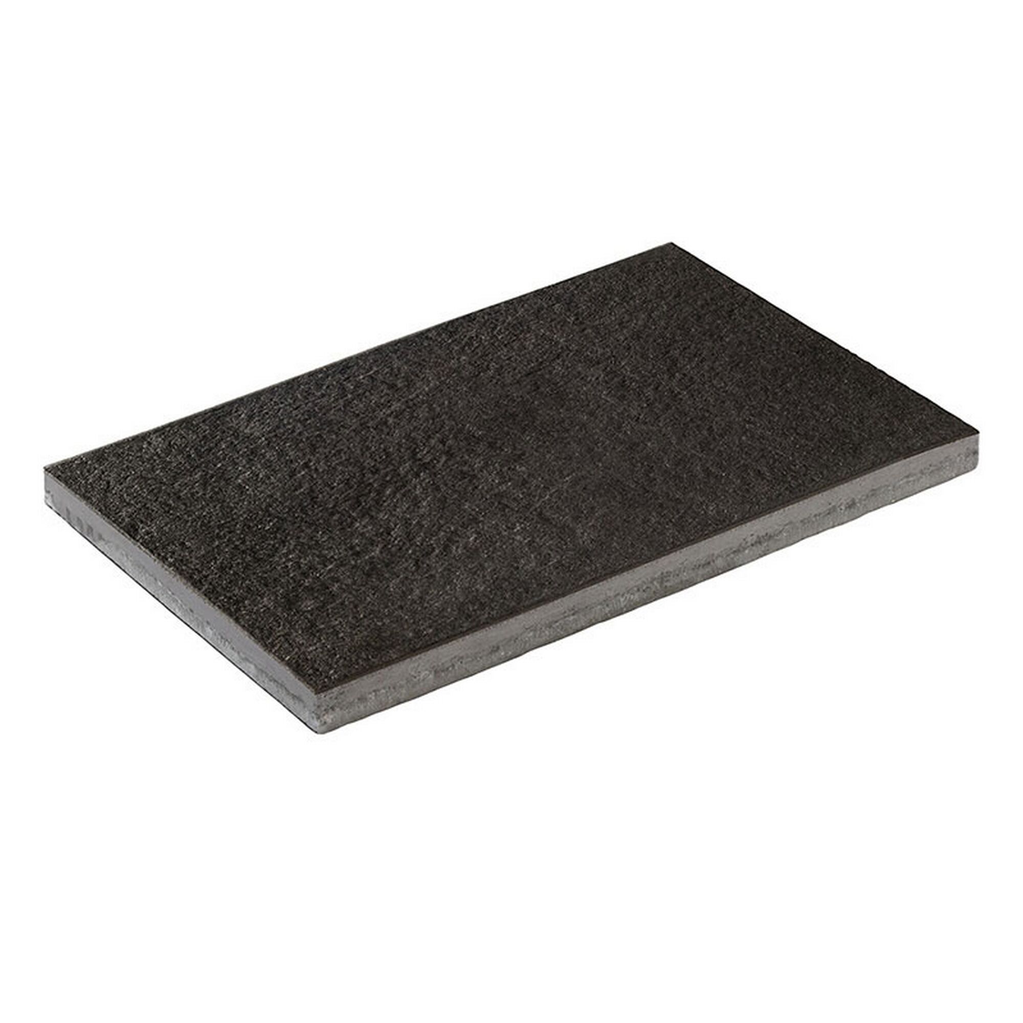 Schwarze Bodenfliese T-Court Noble Schw.-Basalt