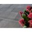 Anthrazitfarbene Terrassenplatten T-Court Noble
