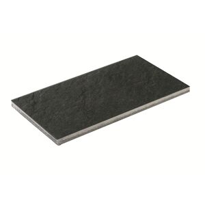 Terrassenplatte 'T-Court Grit' 60 x 40 x 4 cm schwarz