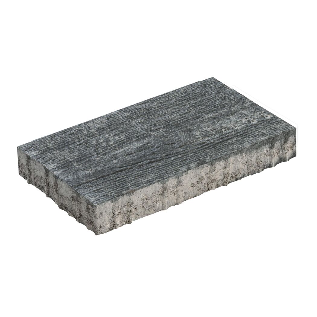 Diephaus Terrassenplatte 'T-Court Timber' Beton quarzit 60 x 30 x 4 cm